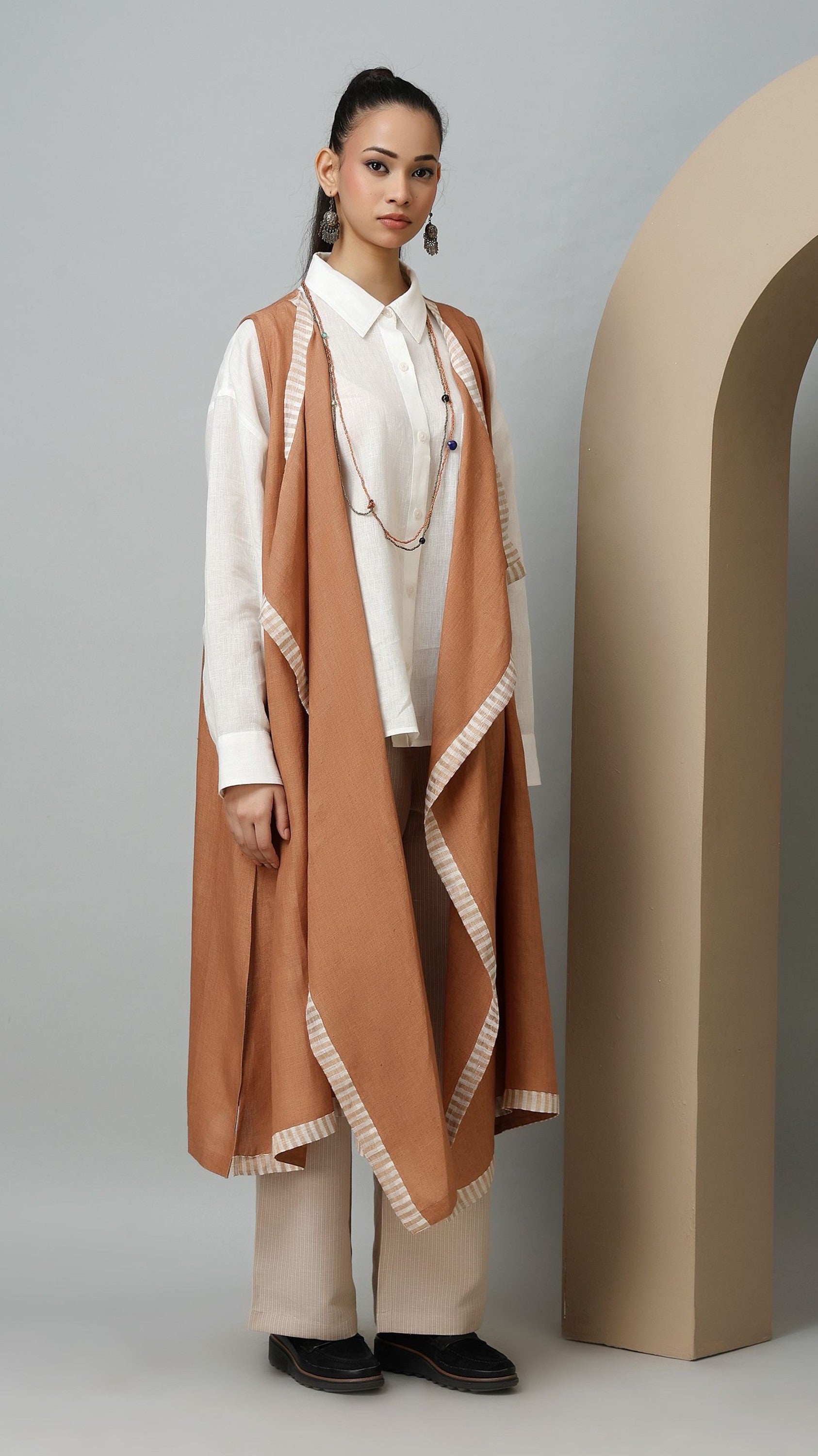 Asymmetrical Cinnamon Shrug