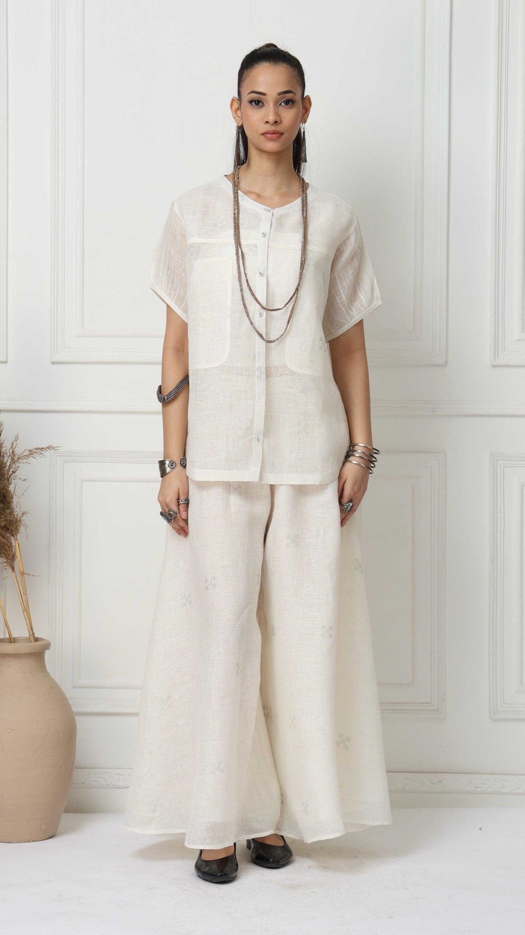 Jamdani Linen Shirt